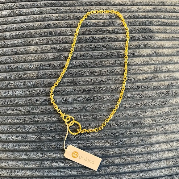 Gorjana Crew Link Necklace, Gold NWT - Picture 4 of 5